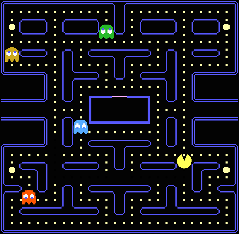 snapshot of the pacman game